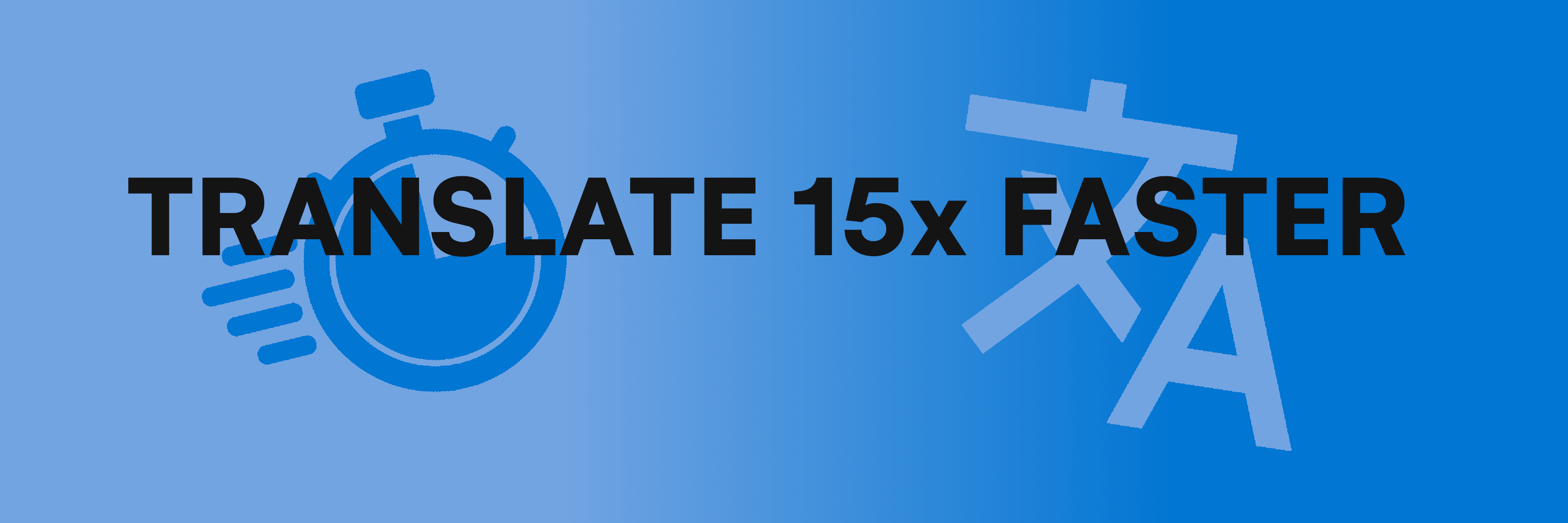 Translate 15x faster with SimpleT