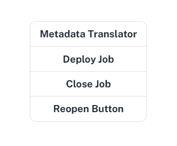 On the picture is the list of all commands that we can for Metadata Translate job.