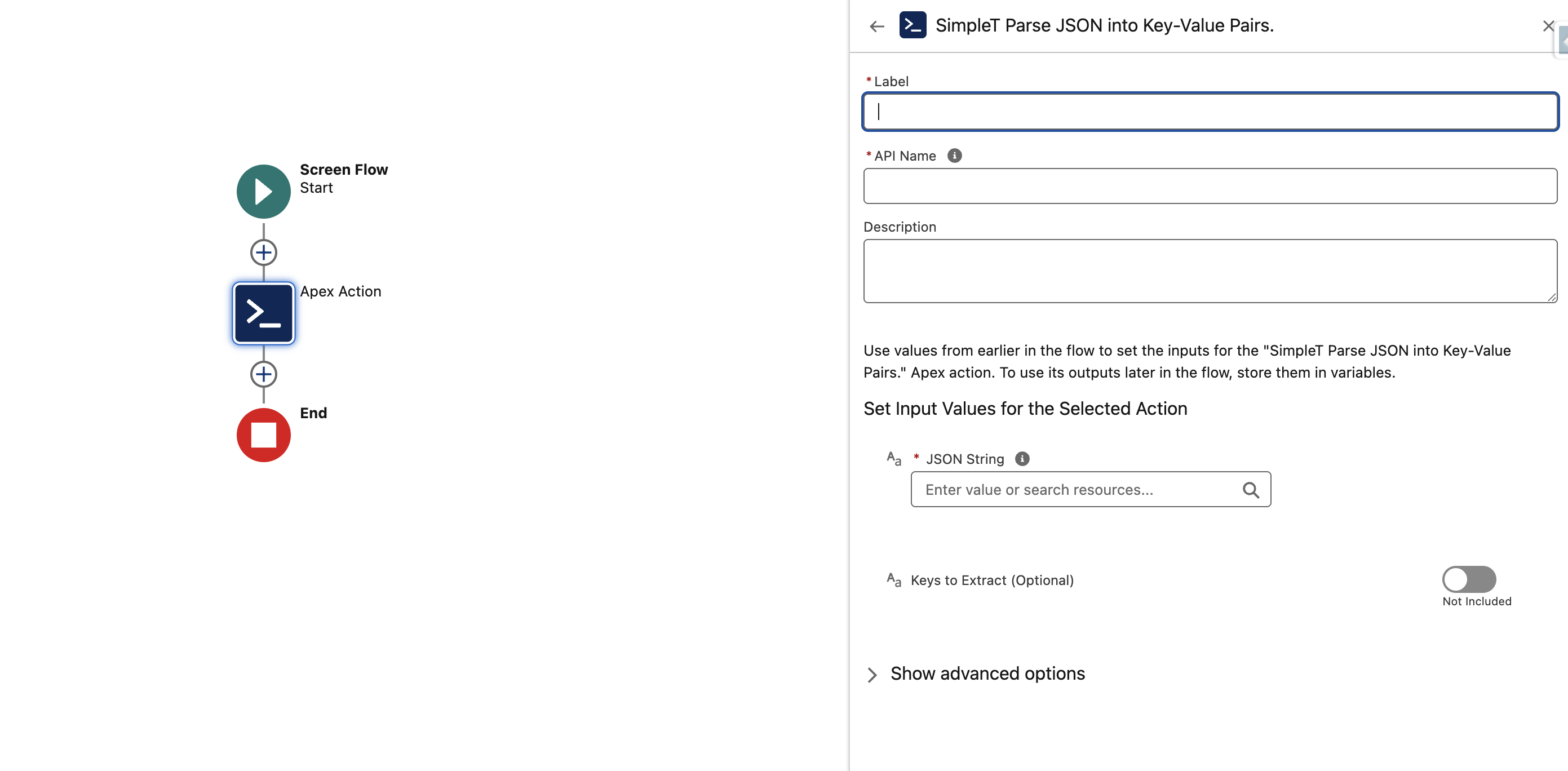 Example of using the AI Assistant in Flow Builder.